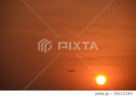 夕日、夕陽、夕焼け 16222265