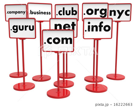 Popular Domain Names, Internet Concept. Popular Domain Names, Internet Concept. 16222663