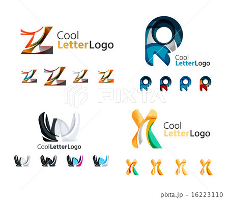 Letter business emblem collection 16223110