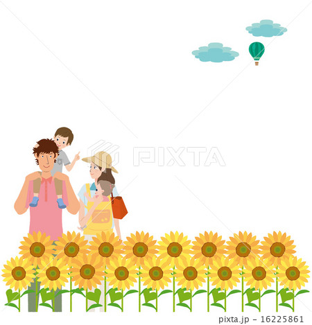 夏 家族 イラストのイラスト素材