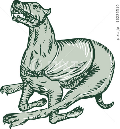 Greyhound Dog Racing Side Etching 16226510