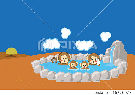 露天風呂_猿の家族4_秋 露天風呂_猿の家族4_秋 16226978