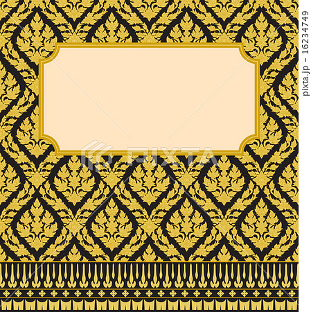 Frame with Thai background Frame with Thai background 16234749