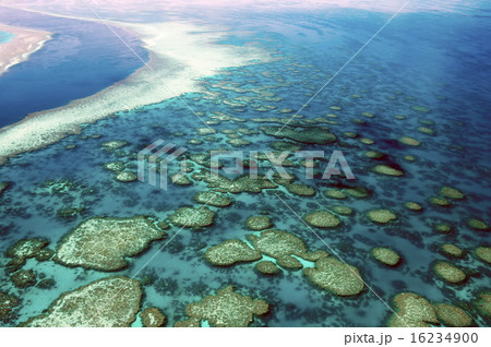 グレートバリアリーフ空撮-11 グレートバリアリーフ空撮-11 16234900