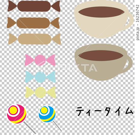 お茶とお菓子のセット 16236742