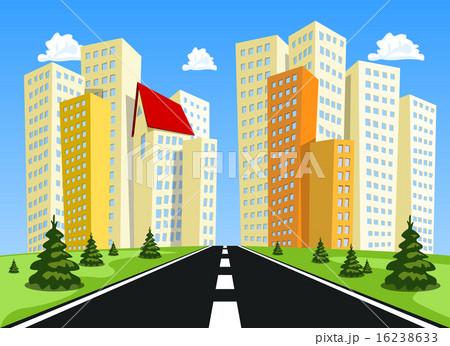 Abstract vector city. Abstract vector city. 16238633