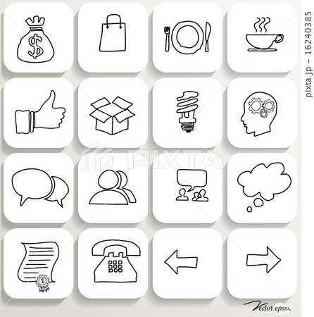 Application icons design set 2. Vector illustration. Application icons design set 2. Vector illustration. 16240385