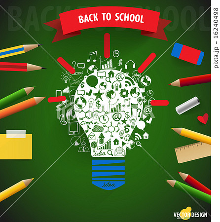 Welcome back to school, vector illustration. 16240498