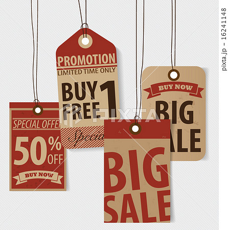 Price tag, sale coupon, voucher. Vintage Style template Design v Price tag, sale coupon, voucher. Vintage Style template Design v 16241148