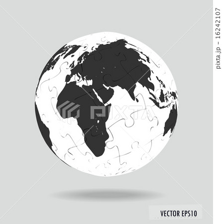 Puzzle globe. Vector illustration. Puzzle globe. Vector illustration. 16242107