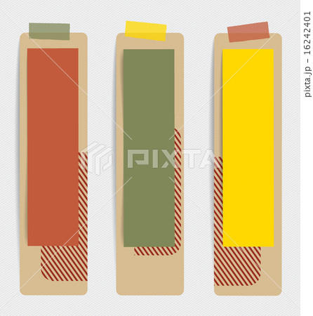 Vintage note papers, ready for your message. Vector illustration Vintage note papers, ready for your message. Vector illustration 16242401