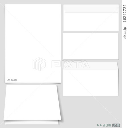 White paper and envelopes. Vector illustration. White paper and envelopes. Vector illustration. 16242722