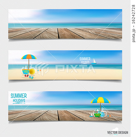 Summer holiday background on note paper. Vector illustration. Summer holiday background on note paper. Vector illustration. 16242728