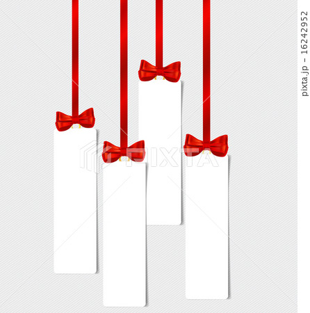 Card note with gift bows. Vector illustration. 16242952