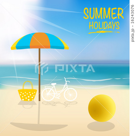 Summer holiday background. Vector illustration. Summer holiday background. Vector illustration. 16243076