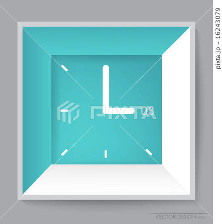 White modern frame on the wall, vector illustration. White modern frame on the wall, vector illustration. 16243079