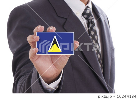 showing Saint Lucia Flag 16244134