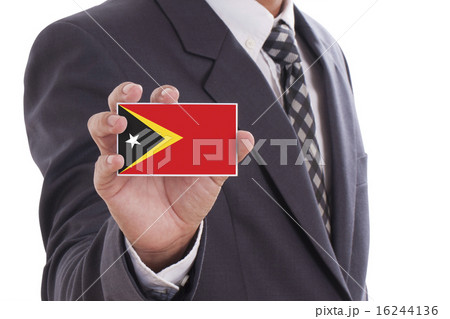 hand showing East Timor Flag hand showing East Timor Flag 16244136