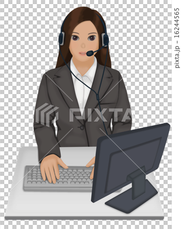 Business scene Hands-free telephone correspondence 16244565