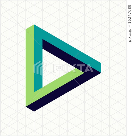 Abstract impossible triangle sign shape 16247689