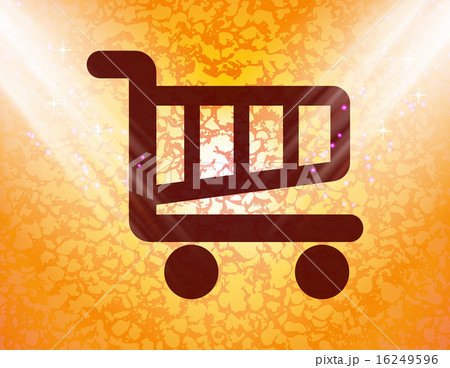 Shopping basket. Flat modern web button and space Shopping basket. Flat modern web button and space 16249596