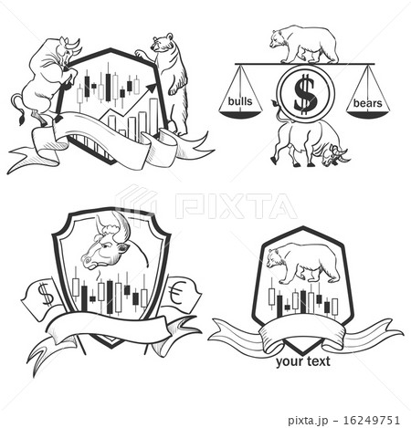 Set of Finance forex Labels Logo, emblems and design elements 16249751