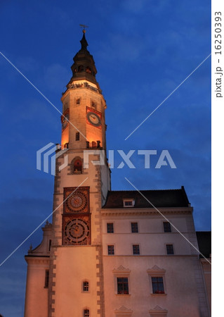City hall in Goerlitz city Germany at night 16250393