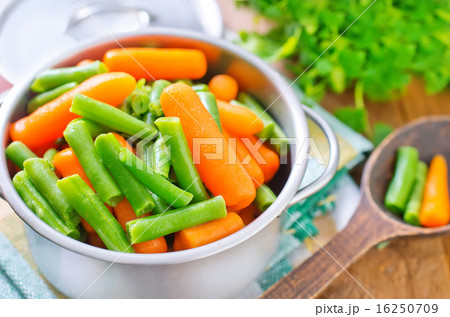 carrot and green beans carrot and green beans 16250709