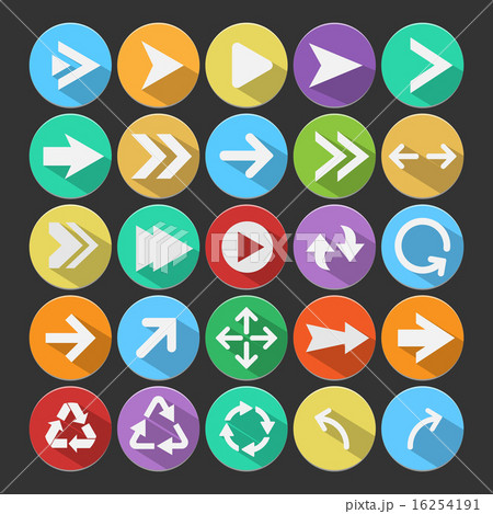 Arrow icon set. Vector. 16254191