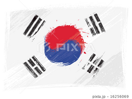 Grunge South Korea flag 16256069