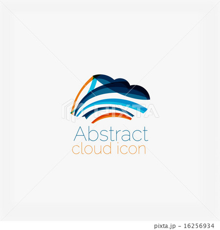 Clean elegant circle shaped abstract geometric logo. Universal for any idea 16256934