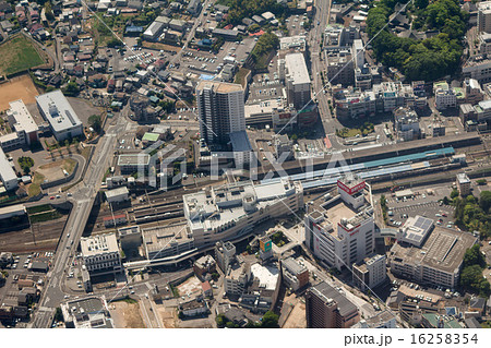 常磐線取手駅付近を空撮 16258354