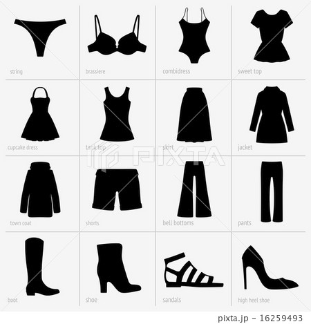 Women Clothes のイラスト素材