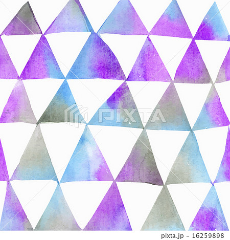 Seamless watercolor pattern with triangles. 16259898