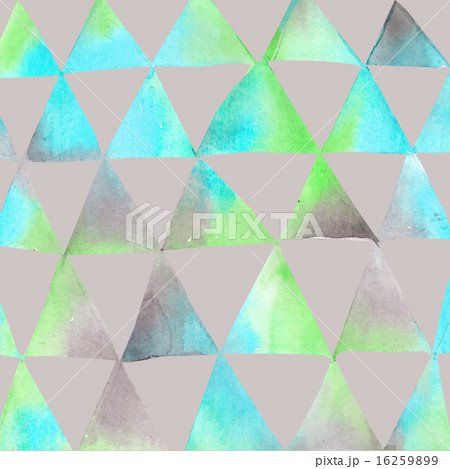 Seamless watercolor pattern with triangles. 16259899