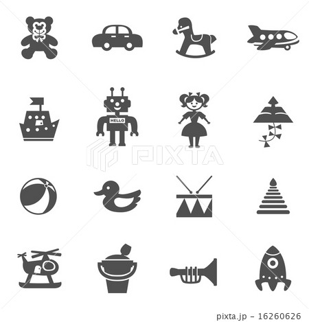 Toys Icons Set Toys Icons Set 16260626