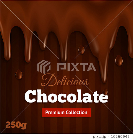Dark chocolate background print 16260942