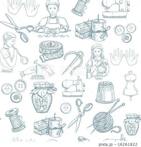 Handmade Seamless Pattern 16261822