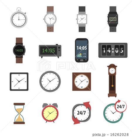 Time Icons Flat 16262028