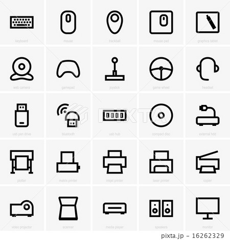 Computer peripheral icons  16262329