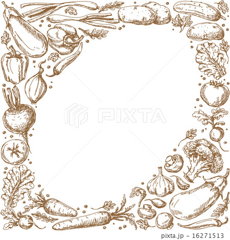 Vegetable Oval Frame Vegetable Oval Frame 16271513