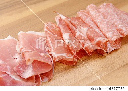 おいしいイタリア産生ハムとソフトサラミの盛合せ 16277775