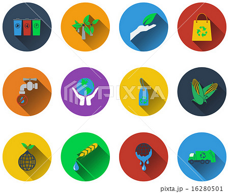 Set of ecological icons Set of ecological icons 16280501