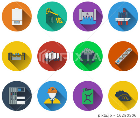 Set of energy icons Set of energy icons 16280506
