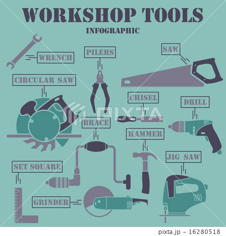 Workshop tools infographics 16280518