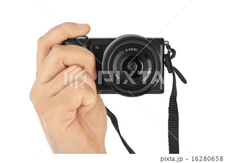 Photo camera in hand Photo camera in hand 16280658