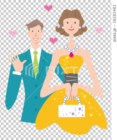 Party couple illustration Party couple illustration 16281481