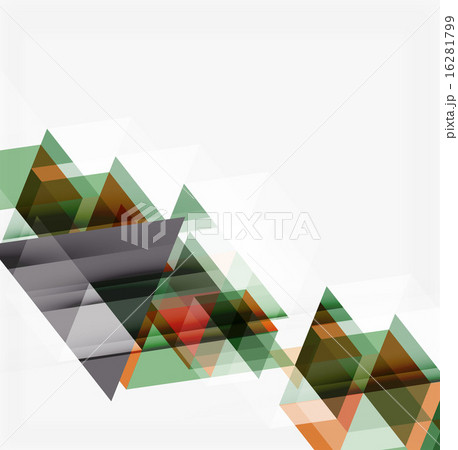Abstract geometric background. Modern overlapping triangles 16281799