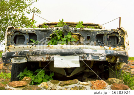 old car antique rusted left in farm old car antique rusted left in farm 16282924