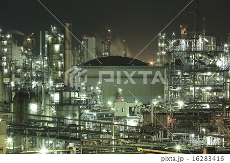 川崎　工業地帯　俯瞰夜景 16283416